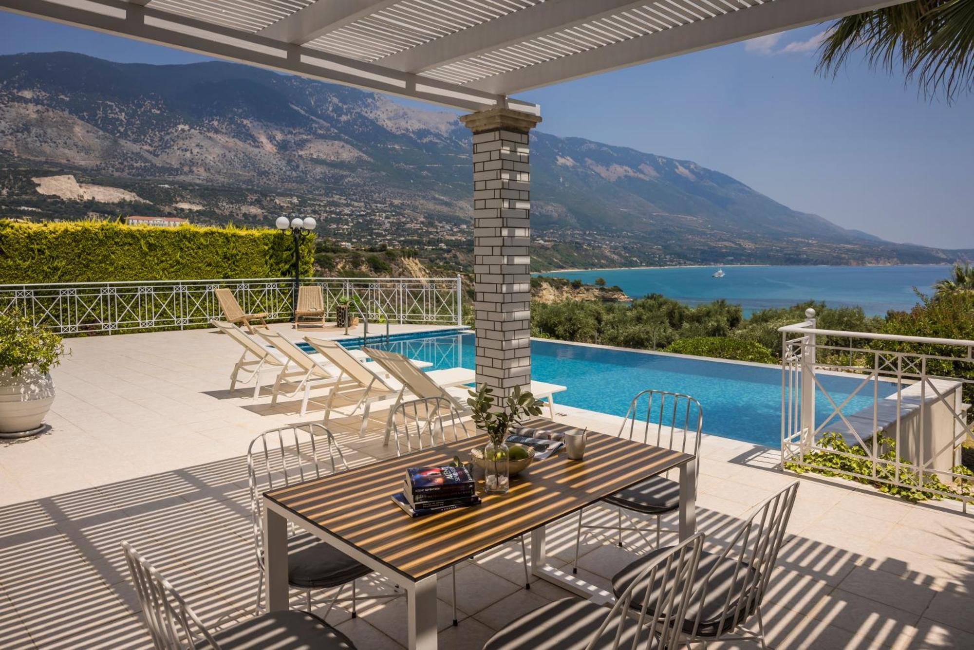 Sea View Villa Kefalonia Private Villas Karavádhos Esterno foto